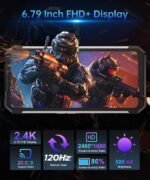 8849 Shark Rugged Smartphone, Android 14 5G Mobile Phones Unlocked with Camping Light, 24GB RAM+256GB ROM, 6.79" Waterproof Rugged Cell Phone 15600mAh Battery, 64MP Night Vision/1TB Expand/OTG/GPS - Image 7