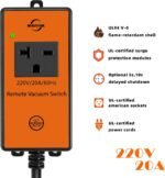 220v Remote Automatic Vacuum Switch Wireless Remote Control Dust Collector Starter Outlet Switch (Battery Included) - Image 4