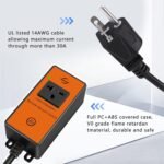 220v Remote Automatic Vacuum Switch Wireless Remote Control Dust Collector Starter Outlet Switch (Battery Included) - Image 5