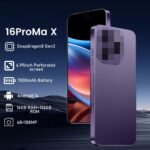 16PROMA X 5G Cell Phone,Smartphone Unlocked Cell Phone 16GB+512GB/6.99" Display/68MP+108MP Camera/7000 mAh Battery Super Endurance, Dual SIM Card/Face Unlock/GPS (Deep Purple) - Image 4