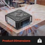 Abestorm Air Filtration System with 3-side Air Intake, High Airflow Workshop Dust Collector with Remote Control, Ideal for Woodworking Shops and Home Studios, Timer, and 2-speed Adjustment - Image 4