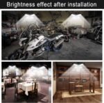 2Pack LED Garage Lights,100W Deformable LED Lighting 10000LM E26 Daylight 6000K Super Bright Adjustable Lights for Warehouse - Image 4