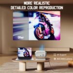 [Auto Focus/4K Support]A8 Projector with 5G WiFi and Bluetooth , 600 ANSI Native 1080P Outdoor Movie Projector, Auto 6D Keystone , Home Theater Projector compatible with Phone/TV Stick/PC - Image 5