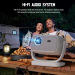 [Auto Focus/4K Support]A8 Projector with 5G WiFi and Bluetooth , 600 ANSI Native 1080P Outdoor Movie Projector, Auto 6D Keystone , Home Theater Projector compatible with Phone/TV Stick/PC - Image 6