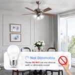 A15 LED Light Bulb, 60 Watt Equivalent LED Bulbs, Daylight White 5000K, 600LM, E26 Base, Non-Dimmable, 6W Bright White, 6-Pack - Image 4