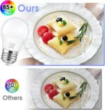 A15 LED Light Bulb, 60 Watt Equivalent LED Bulbs, Daylight White 5000K, 600LM, E26 Base, Non-Dimmable, 6W Bright White, 6-Pack - Image 6