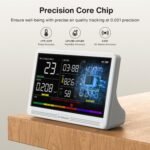 16 in 1 Air Quality Monitor Indoor 7" Display 9 AQI+7 AQI Alerts Air Quality Meter for CO2, TVOC, PM2.5 PM1.0 PM10, HCHO, Temperature Humidity AQI & Time, Air Detector Air Quality Tester for Home - Image 7