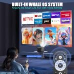 [Electric Focus] Smart Projector 4K Support 700 ANSI, Mini Projector with Wifi and Bluetooth, Ultra Short Throw, Built-in Android 13, Auto Correction Proyector for Home Theater/Outdoor HY450NTV - Image 3