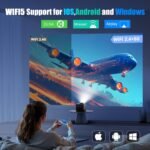[Electric Focus] Smart Projector 4K Support 700 ANSI, Mini Projector with Wifi and Bluetooth, Ultra Short Throw, Built-in Android 13, Auto Correction Proyector for Home Theater/Outdoor HY450NTV - Image 5
