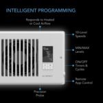 AC Infinity AIRTAP T4 White, Register Booster Fan for 4” x 10” Register Holes, Improves Heating & Cooling Vents, Quiet 10-Speeds, Bluetooth App Control Data Alerts. ONLY FITS 4” x 10” Duct Openings - Image 3