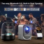 [Electric Focus] SCREENMAX C7 Mini Projector with WiFi and Bluetooth, 280 ANSI Lumens, 1080P Supported, Portable Movie Cinema for Outdoor & Indoor Use, 32''-150'' Display - Image 4