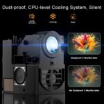 [Electric Focus] SCREENMAX C7 Mini Projector with WiFi and Bluetooth, 280 ANSI Lumens, 1080P Supported, Portable Movie Cinema for Outdoor & Indoor Use, 32''-150'' Display - Image 7