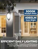 300W Equivalent LED Light Bulb, 4060LM Super Bright A23 LED Bulb, Daylight 5000K, 33W Energy Saving, E26 Medium Base, 120V for Garage, Warehouse, Shop, Supermarket, Non-Dimmable, 2 Pack - Image 2