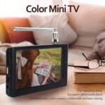 5 inch Portable TV, ATSC HD TFT LED Pocket Digital Television Mini TV, 1080P Digital TV with Remote Control, 1500mAh Rechargeable Battery, Support USB, TF Card, Small ATSC TV for Car Camping Kitchen - Image 2