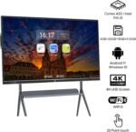 86 Inch Interactive Whiteboard,Dual System,Smart Board with 4K UHD Touchscreen, Android & Win10, Infrared Interactive Whiteboard for Classroom/Office/Home - Image 2