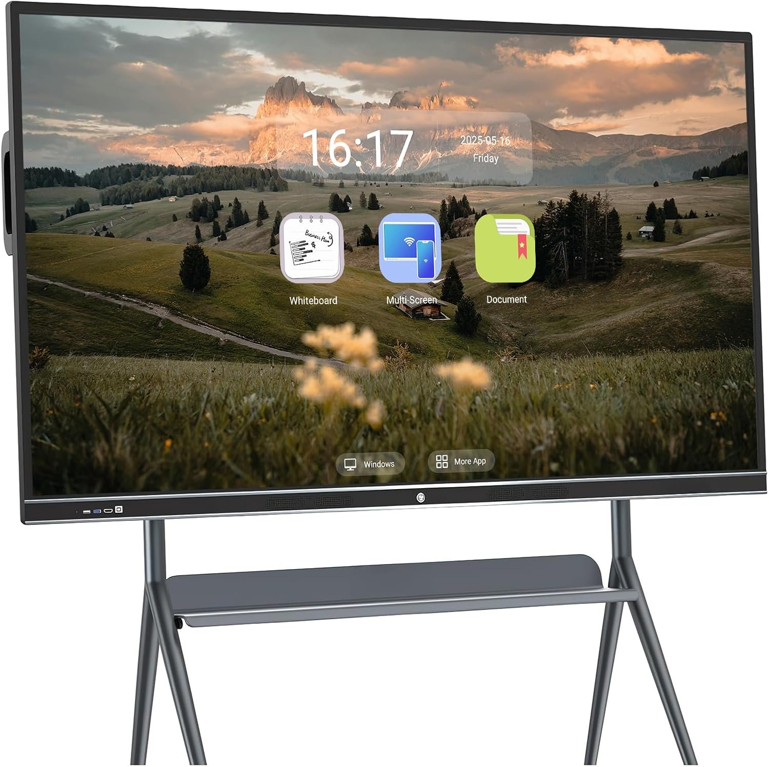 86 Inch Interactive Whiteboard,Dual System,Smart Board with 4K UHD Touchscreen, Android & Win10, Infrared Interactive Whiteboard for Classroom/Office/Home 86 Inch Interactive Whiteboard,Dual System,Smart Board with 4K UHD Touchscreen, Android & Win10, Infrared Interactive Whiteboard for Classroom/Office/Home