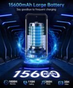 8849 Shark Rugged Smartphone, Android 14 5G Mobile Phones Unlocked with Camping Light, 24GB RAM+256GB ROM, 6.79" Waterproof Rugged Cell Phone 15600mAh Battery, 64MP Night Vision/1TB Expand/OTG/GPS - Image 2