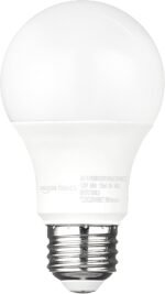 Amazon Basics A19 Dusk to Dawn Sensor LED Outdoor Light Bulb, 60W Equivalent, Energy-Efficient 9W, Daylight 5000K, E26 Base, 10,000 Hours, 2 Count (Pack of 1) - Image 2