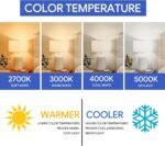 12 Pack A19 LED Light Bulb, 40 Watt Equivalent, Efficient 5Watt, 450 Lumens, Daylight 5000K, E26 Medium Base, Non-Dimmable, ETL/UL Listed - Image 2