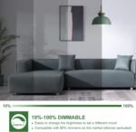 14W 1500LM Dimmable LED Light Bulbs 100 Watt Equivalent Bright A19 LED Bulbs with E26 Medium Base Daylight White 5000K CRI 90+ for Home Office Bedroom Kitchen, 10 Packs - Image 2