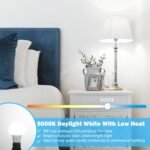 A19 LED Light Bulbs Dimmable, 60W Equivalent, 5000K Daylight White, E26 Standard Medium Base, 900 Lumen, 9W Bright Lighting Bulb, 4-Pack - Image 4