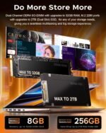 15.6 Inch Laptop-Computer, AMD 3020e(Beat N4020, Up to 2.6GHz), 8GB DDR4 256GB SSD (Exp. Up to 32GB + 2TB),1080P FHD IPS Display, Windows 11 Laptop with MS Office, Long Battery,Type-C, Laptops - Image 3