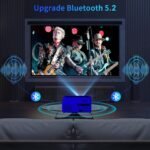 [ 1850 ANSI Auto Focus ] Outdoor Projector 4K with WiFi 6 and Bluetooth 5.2, XNoogo Native 1080P Outdoor Projector, Auto 6D Keystone,50% Zoom,ARC, Home Theater Movie Projector for TV Stick/Phone/PC - Image 5