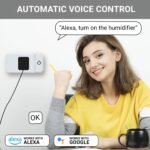 4 Pack Smart Home Wi-Fi Plugs - Alexa & Google Home Compatible, White, Toggle Switch, Automatic Operation - Image 5