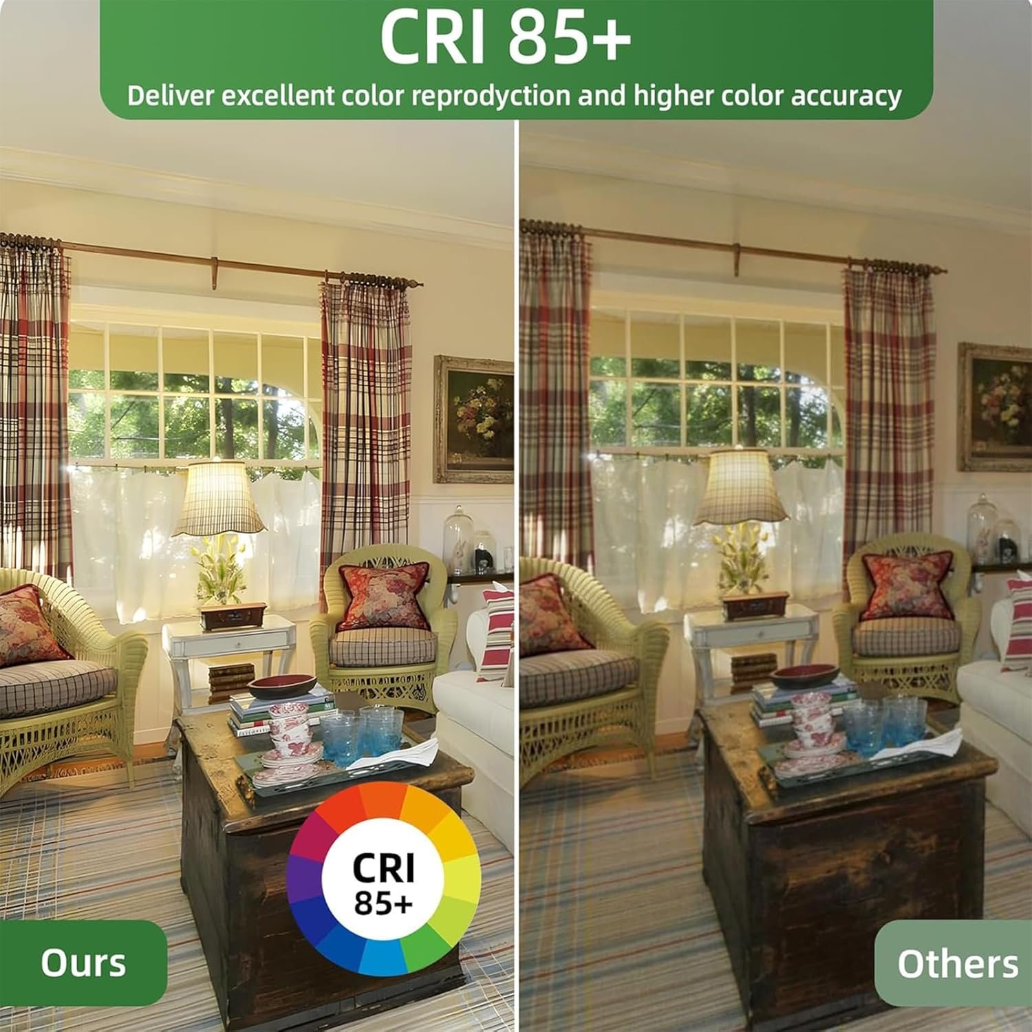 A19 LED Light Bulb, 100 Watt Equivalent LED Bulbs, 3000K Warm White, 1500 Lumens, Standard E26 Base, Non-Dimmable, 15W Super Bright Light Bulbs for Home, Office Lamp, ETL Listed(4-Pack) - Image 4