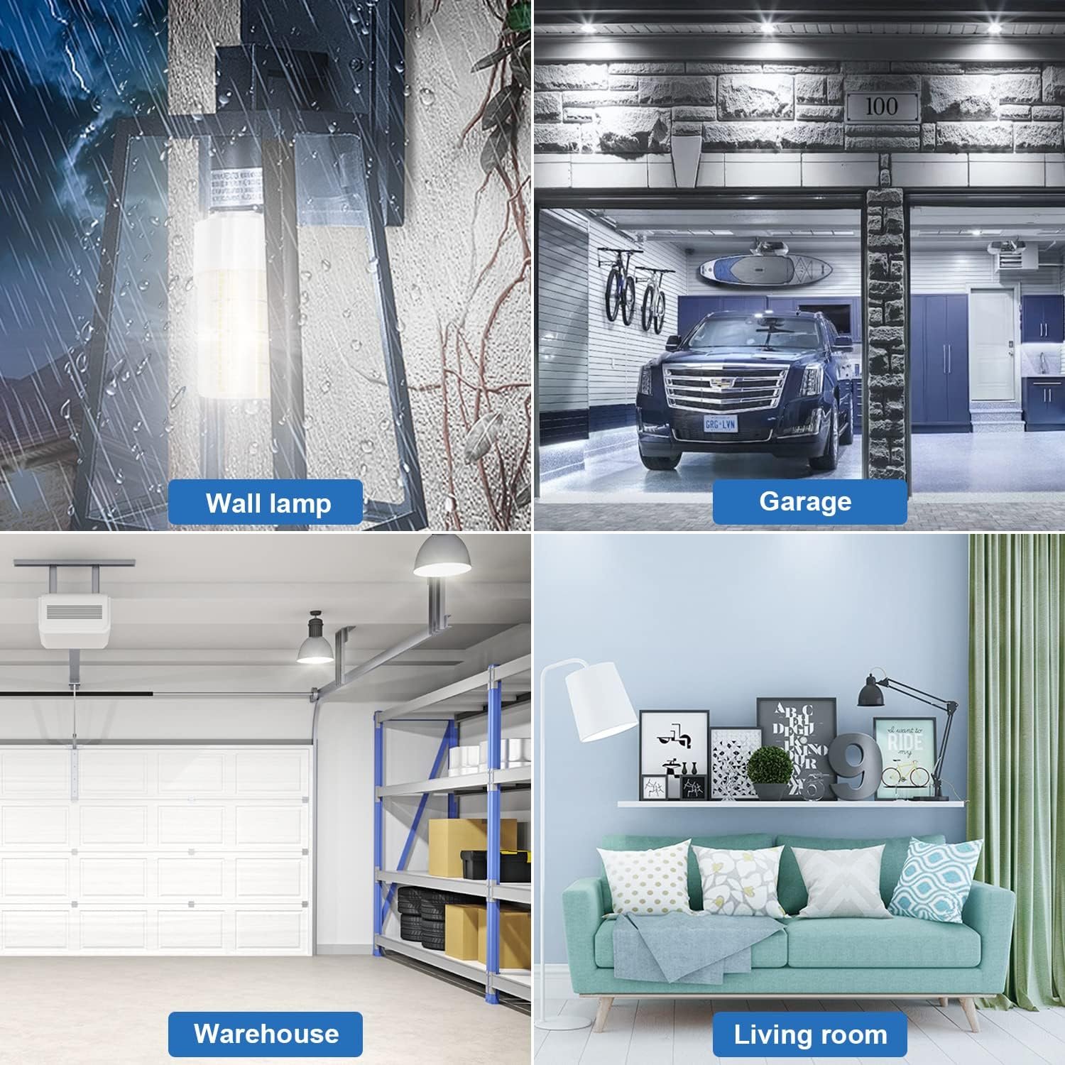 2 Pack Led Light Bulb Equivalent 250w Led bulbs 3750 Lumen 5000K Cool Daylight White 30W Waterproof Led Corn Light bulb E26/E27 Medium Base light bulb for Outdoor Indoor Garage Workshop Backyard - Image 6