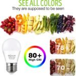 25 Watt Equivalent Light Bulbs, A15 LED Bulb 3W E26 Base 2700K Warm White Low watt Light Bulbs,Nightstand Light Bulb, Table Lamp Bulb, 4 Pack - Image 8