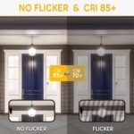 300W Equivalent LED Light Bulb, Super Bright 4060 Lumen, 5000k Cool Daylight White, A23 E26 Medium Base, 33 Watt LED Bulb, No-dim, for Garage Warehouse Workshop Backyard Patio Supermarket, 2-Pack - Image 4