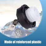 1 PC Car Fuel Tank Cap with Lock and Key, ABS Plastic Anti-theft Fuel Tank Cap, Locking Cap Adapter Replaceable Accessories, Universal for Most Cars (Black) - Image 5