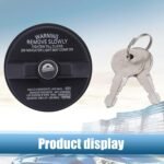 1 PC Car Fuel Tank Cap with Lock and Key, ABS Plastic Anti-theft Fuel Tank Cap, Locking Cap Adapter Replaceable Accessories, Universal for Most Cars (Black) - Image 7