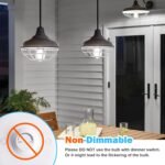 4-Pack Vintage Edison LED Bulbs, 60W Equivalent, 850LM 6W Edison Light Bulb Daylight White 5000K, ST58 LED Filament Bulb E26 Base, Non-Dimmable - Image 5