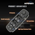 11PINS 56046826AE Driver Side Power Control Window Switch for 2016-2018 Ram 1500 2500 3500 2019-2024 Ram 1500 Classic 56046826AC 56046826AD Front Left (2 Auto, 3+8 pins) - Image 4