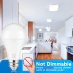 A21 LED Light Bulbs, 150 Watt Equivalent LED Bulb, Daylight White 5000K, 2600LM, E26 Base, Non-Dimmable, 19W Bright White LED Bulb, 4-Pack - Image 8