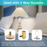 3 Way LED Light Bulbs 50 100 150W Equivalent, Daylight White 5000K 3 Way Light Bulbs, A19 Three Way Light Bulb,E26 Base LED Light Bulb for Reading,Living Room-2 Pack - Image 4