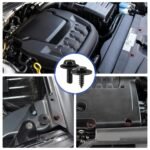 100PCS Car Screws and Bolts, Undertray Screws,Auto Body Fender Screws,Car Clips Plastic Rivet Fasteners - Universal U-Nuts Kit Engine Under Cover Splash Shield Guard Body Bolts - Image 3