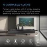 AC Infinity Outlet AI, Environment Controller, Smart WiFi Power Strip, Dual-Zone Temperature Humidity, Individual Control 4 Plugs, AI Targeting, Thermostat Greenhouse Aquarium Terrarium Home, 1800W - Image 2