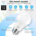 24-Pack A19 LED Light Bulbs, 60W Equivalent, Daylight White 5000K, E26 Base, 850 Lumen, Non-Dimmable, 9W Bright White LED Bulb - Image 9