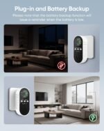 5-in-1 Carbon Monoxide Detectors, Natural Gas Leak Detector, Plug-in & Battery Backup Co Detector, HD Digital Display, CO Gas Temp Humidity Sensor, 1-Pcs, Black - Image 3