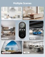 5-in-1 Carbon Monoxide Detectors, Natural Gas Leak Detector, Plug-in & Battery Backup Co Detector, HD Digital Display, CO Gas Temp Humidity Sensor, 1-Pcs, Black - Image 6