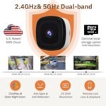 3MP 2K Window Camera,2.4GHz&5GHz WiFi Indoor Cameras for Home Security 2 Pack with ChroMax Al Color Night Vision,Person & Motion Detection,24/7 Recording,Easy&Quick Install - Image 3