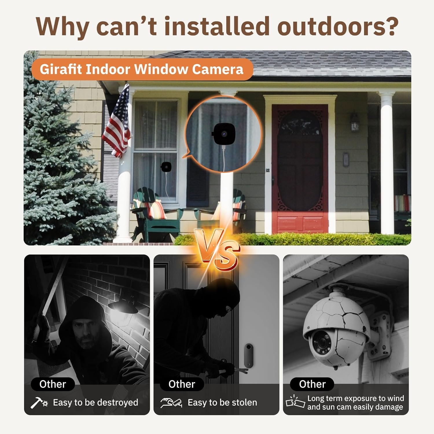 3MP 2K Window Camera,2.4GHz&5GHz WiFi Indoor Cameras for Home Security 2 Pack with ChroMax Al Color Night Vision,Person & Motion Detection,24/7 Recording,Easy&Quick Install - Image 5