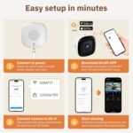 3MP 2K Window Camera,2.4GHz&5GHz WiFi Indoor Cameras for Home Security 2 Pack with ChroMax Al Color Night Vision,Person & Motion Detection,24/7 Recording,Easy&Quick Install - Image 9