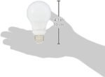 Amazon Basics A19 LED Light Bulb, 60 Watt Equivalent, Energy Efficient 9W, E26 Standard Base, Soft White 2700K, Non-Dimmable, 10,000 Hour Lifetime, 6-Pack - Image 7