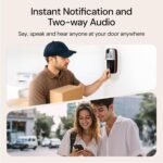 2025 Newly Video Doorbell Camera Wireless with Solar Powered and Battery, AI Motion Detection, 3280ft Wireless Long Range Signal, HDR Ultra-Clear 2.4g & 5g Video Doorbells Camera with Chime - Image 4