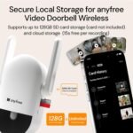 2025 Newly Video Doorbell Camera Wireless with Solar Powered and Battery, AI Motion Detection, 3280ft Wireless Long Range Signal, HDR Ultra-Clear 2.4g & 5g Video Doorbells Camera with Chime - Image 7